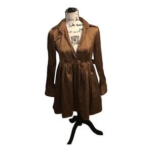 Norma Khamali x Everlast Women  Gold Flared Mini Dress   Sz XS. EUC